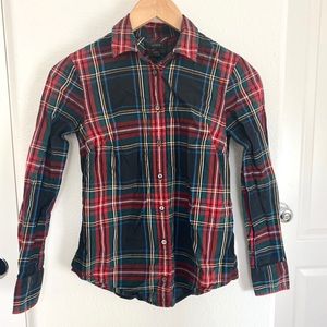 J. Crew Tartan Button Up